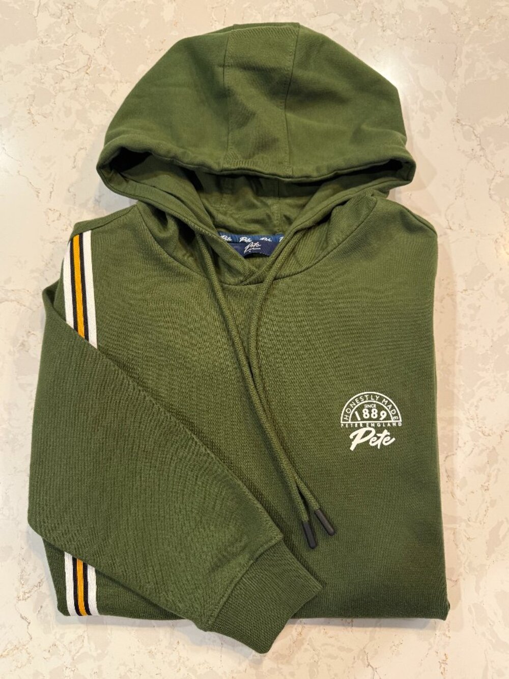 Peter England Green Sweatshirt Hoodie SZ M